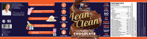 Lean and Clean Chocolate Label